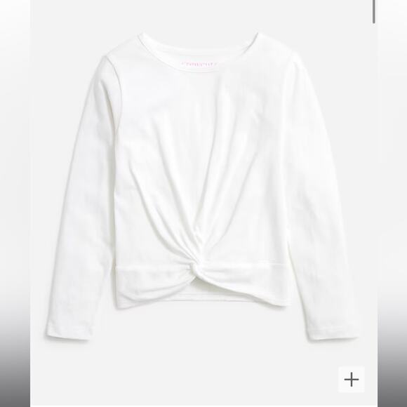 Crewcuts Girls' long-sleeve twist-front tee - Picture 1 of 4